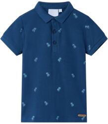 vidaXL Tricou polo pentru copii, albastru închis, 140 GartenMobel Dekor (11958)
