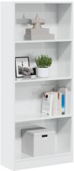 vidaXL Biblioteca, alb extralucios, 60x24x143 cm, lemn prelucrat GartenMobel Dekor (858311) Biblioteca