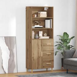 vidaXL Bufet Stejar Artizanal 69, 5 x 32, 5 x 180 cm Lemn compozit GartenMobel Dekor (3415935) Comoda