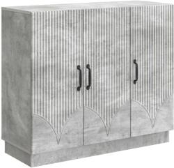 vidaXL Bufet Gri Beton 89 x 34, 5 x 77 cm Lemn prelucrat GartenMobel Dekor (895338) Comoda