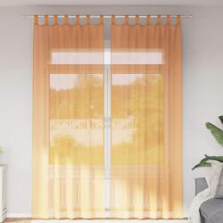 vidaXL Perdele Voile cu Bucle 2 buc Portocaliu 140x260 cm GartenMobel Dekor (4102285)