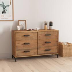 vidaXL Servanta, maro, 110x35x70 cm, lemn masiv de pin reciclat GartenMobel Dekor (349921) Comoda