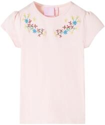 vidaXL Tricou pentru copii, roz pal, 116 GartenMobel Dekor (11331)