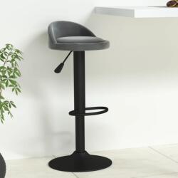 vidaXL Scaun de bar, gri închis, catifea GartenMobel Dekor (333591)