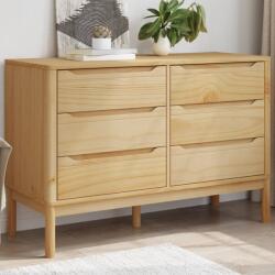 vidaXL Comoda cu sertare „FLORO, maro ceruit, lemn masiv de pin GartenMobel Dekor (374011) Comoda