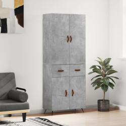 vidaXL Dulap înalt, gri beton, 69, 5x34x180, lemn compozit GartenMobel Dekor (3198125) Comoda