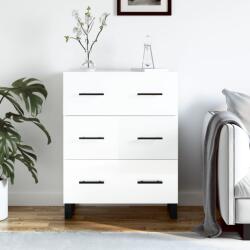 vidaXL Servanta, alb extralucios, 69, 5x34x90 cm, lemn compozit GartenMobel Dekor (827878) Comoda