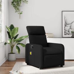 vidaXL Fotoliu rabatabil cu masaj, negru, piele ecologica GartenMobel Dekor (374190)