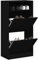 vidaXL Pantofar, negru, 60x34x116 cm, lemn compozit GartenMobel Dekor (840016) Pantofar
