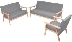 vidaXL Set canapele 3 piese Textil Gri deschis GartenMobel Dekor (275179) Canapea