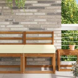 vidaXL Perna pentru canapea de exterior Crem 60 x 60 x 8 cm Poliester GartenMobel Dekor (900695)