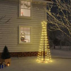 vidaXL Brad de Craciun conic, 108 LED-uri, alb cald, 70x180 cm GartenMobel Dekor (343486)