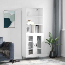 vidaXL Dulap înalt, alb, 69, 5x34x180 cm, lemn compozit GartenMobel Dekor (3189309) Comoda