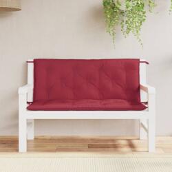 vidaXL Perne banca de gradina 2 buc. , rosu vin, tesatura oxford GartenMobel Dekor (361687)