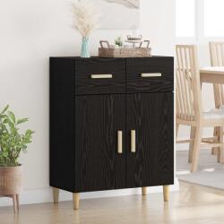 vidaXL Bufet cu sertar Stejar negru 34 x 69.5 x 89 cm Lemn compozit GartenMobel Dekor (880672) Comoda