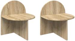 vidaXL Noptiera 2 pcs Stejar Sonoma 40 x 35, 5 x 45, 5 cm Lemn prelucrat GartenMobel Dekor (8001136)