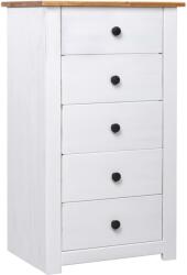 vidaXL Servanta, alb, 46 x 40 x 89 cm, lemn de pin, gama Panama GartenMobel Dekor (282651) Comoda