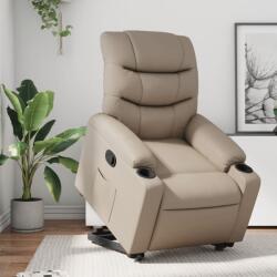 vidaXL Fotoliu rabatabil cu ridicare, cappuccino, piele ecologica GartenMobel Dekor (3206605)