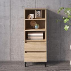 vidaXL Dulap înalt, stejar sonoma, 40x36x110 cm, lemn compozit GartenMobel Dekor (821247) Comoda