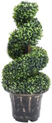 vidaXL Planta artificiala de cimisir cu ghiveci, verde, 89 cm, spirala GartenMobel Dekor (336506)