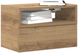 vidaXL Noptiera de perete, Stejar artizanal, 45x26x28, 5 cm GartenMobel Dekor (858612)