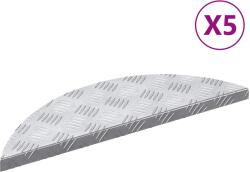 vidaXL Trepte Semiluna 5 pcs Argintiu 60 x 18 x 2, 5 cm Aluminiu GartenMobel Dekor (4104229) Covor