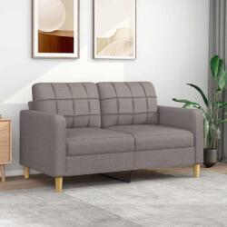 vidaXL Canapea cu 2 locuri, gri taupe, 140 cm, material textil GartenMobel Dekor (359098) Canapea