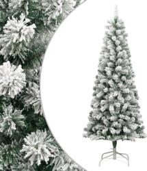 vidaXL Brad de Craciun artificial cu balamale si zapada pufoasa 210 cm GartenMobel Dekor (358382)