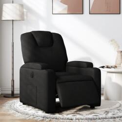 vidaXL Fotoliu rabatabil electric, negru, material textil GartenMobel Dekor (3204346)