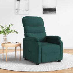 vidaXL Fotoliu rabatabil, verde închis, material textil GartenMobel Dekor (342706)