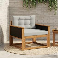 vidaXL Canapea Medie pentru Exterior Lemn Solid de Acacia natural GartenMobel Dekor (3438840) Canapea