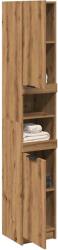 vidaXL Dulap de baie, stejar artizanal, 32x34x188, 5 cm, lemn prelucrat GartenMobel Dekor (856944)
