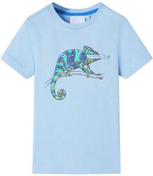 vidaXL Tricou pentru copii cu maneci scurte, albastru deschis, 104 GartenMobel Dekor (12015)