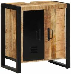 vidaXL Dulap de baie cu usa Maro 55 x 35 x 60 cm Lemn masiv de mango GartenMobel Dekor (4013603)