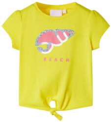 vidaXL Tricou pentru copii, galben, 128 GartenMobel Dekor (10667)