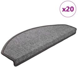vidaXL Covorase pentru scari, 20 buc. , 65x24x4 cm, gri închis, semirotunde, mari GartenMobel Dekor (3365790) Covor