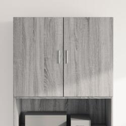 vidaXL Dulap de perete, gri sonoma, 80x42, 5x64 cm, lemn compozit GartenMobel Dekor (846136) Comoda