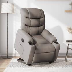 vidaXL Fotoliu rabatabil cu ridicare pe verticala, gri taupe, textil GartenMobel Dekor (3206652)