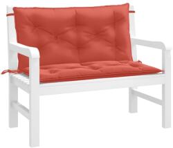vidaXL Perna banca de gradina, 2 buc. melanj rosu, 100x50x7 cm, textil GartenMobel Dekor (4002592)