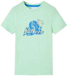 vidaXL Tricou pentru copii, verde deschis, 140 GartenMobel Dekor (12558)