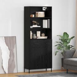 vidaXL Bufet cu sertar Stejar negru 69, 5 x 34 x 180 cm Lemn compozit GartenMobel Dekor (3416099) Comoda
