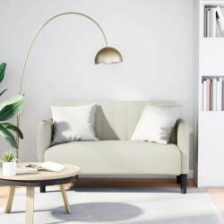 vidaXL Canapea loveseat crem 109 cm catifea GartenMobel Dekor (4100594) Canapea
