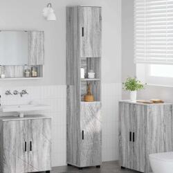 vidaXL Dulap de baie înalt sonoma gri 30 x 35 x 192 cm Lemn compozit GartenMobel Dekor (883340)