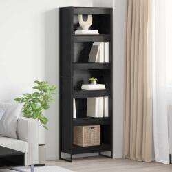 vidaXL Dulap pentru carti 2 pcs Stejar Negru 60 x 30 x 189, 5 cm GartenMobel Dekor (3402998) Biblioteca