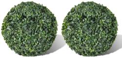 vidaXL Arbusti ornamentali artificiali bila pe tulpina, 2 buc. , 27 cm GartenMobel Dekor (40871)