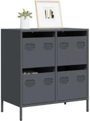 vidaXL Dulap, antracit, 68x39x73, 5 cm, otel laminat la rece GartenMobel Dekor (851258) Comoda