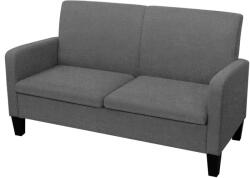 vidaXL Canapea cu 2 locuri, 135 x 65 x 76 cm, gri închis GartenMobel Dekor (244709) Canapea