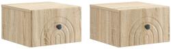 vidaXL Set 2 noptiere suspendate, stejar sonoma, 33 x 34, 5 x 20 cm (898090)