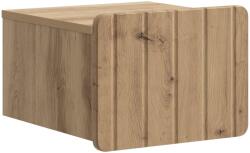 vidaXL Noptiera suspendata stejar artizanal, cu sertar, 33 x 34, 5 x 24 cm (898273)