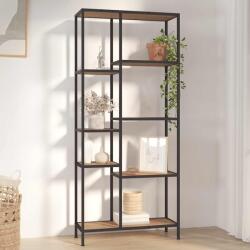 vidaXL Biblioteca, 80x30x180 cm, otel si lemn prelucrat GartenMobel Dekor (336359) Biblioteca